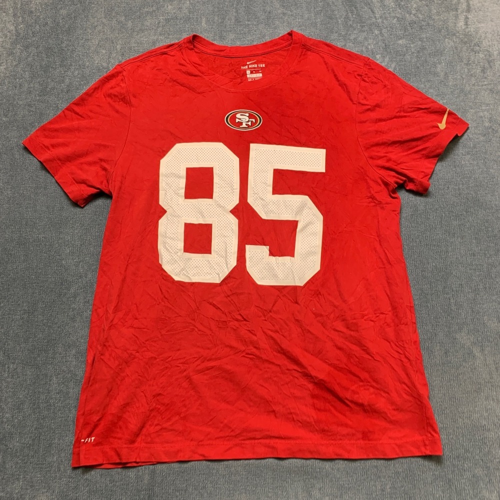 San Francisco 49ers George Kittle #85 NFL Football T Shirt Mens XL Red The Nike